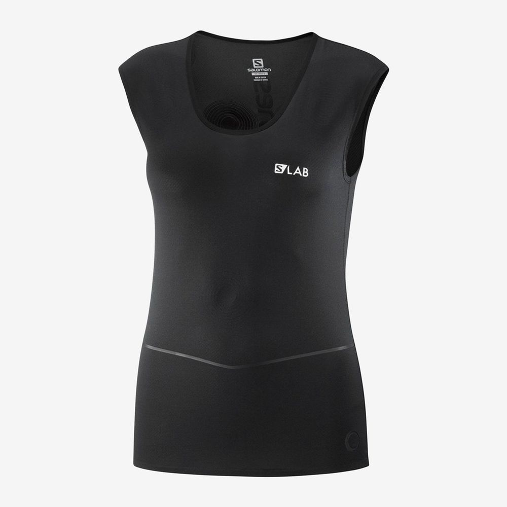 Salomon Israel S/LAB NSO SL WOMENS - Womens T shirts - Black (PISW-71546)